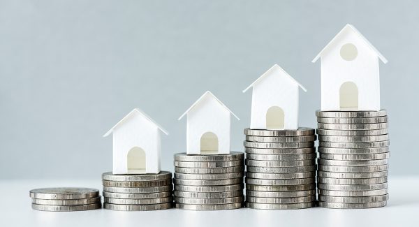 Macro shot increase mortgage rate concept web